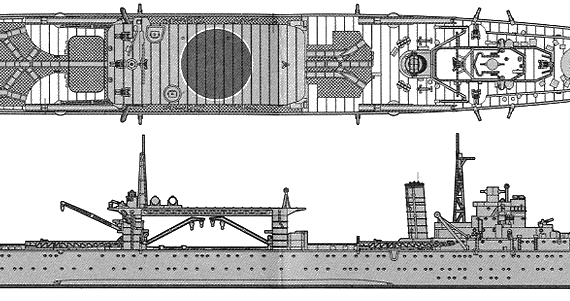 Корабль IJN Chitose [Seaplane Carrier] - чертежи, габариты, рисунки